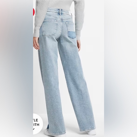 Express relaxed fit straight jean- size 8S - Picture 5 of 12